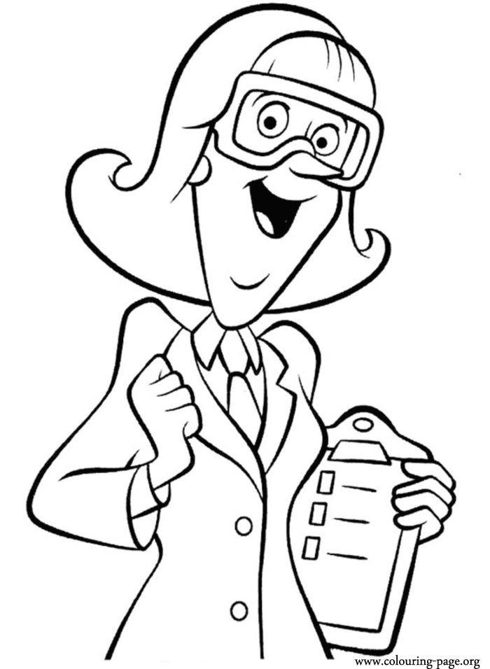mad scientist coloring pages - photo #12