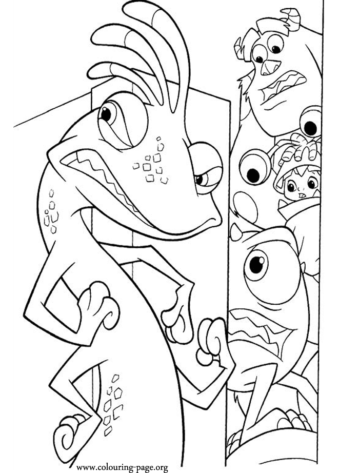 Randall De Monster INC Para Colorear Imagui