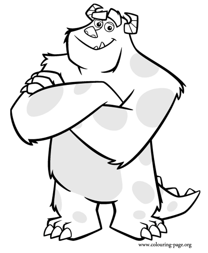 Monsters Inc Sulley Coloring Page