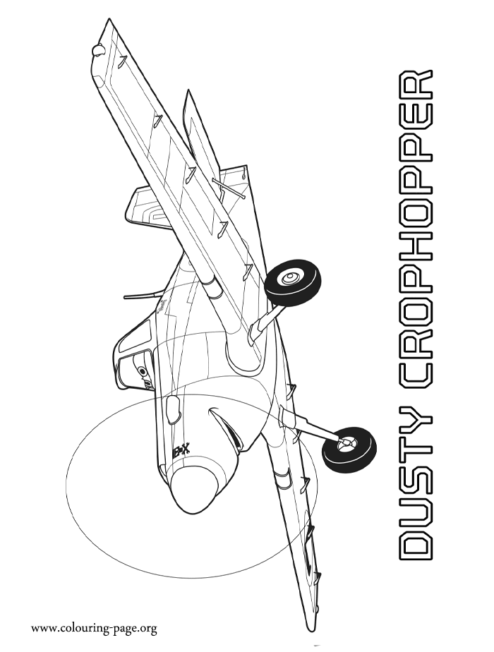 Dusty - Planes 2: Fire and Rescue coloring sheet