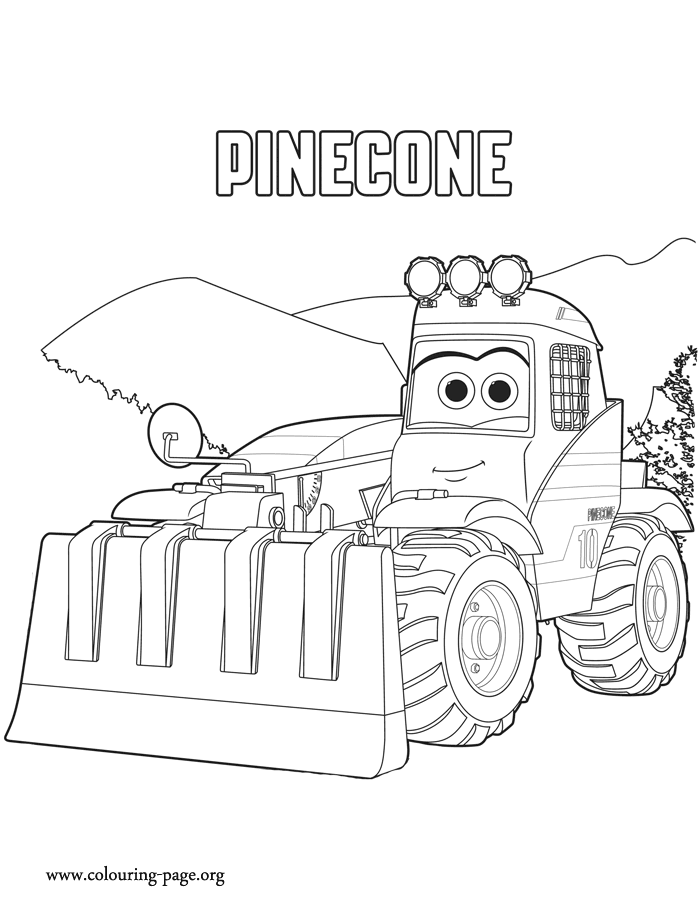 Pinecone, a member of the Smokejumpers coloring page