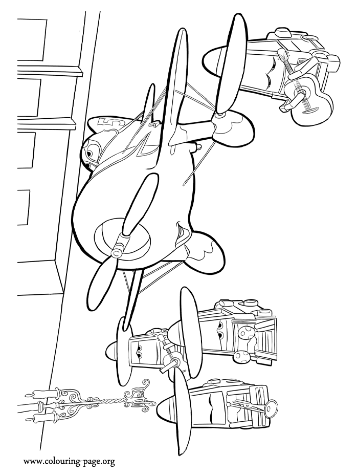 El Chupacabra preparing a serenade coloring page El Chupacabra preparing a serenade coloring page