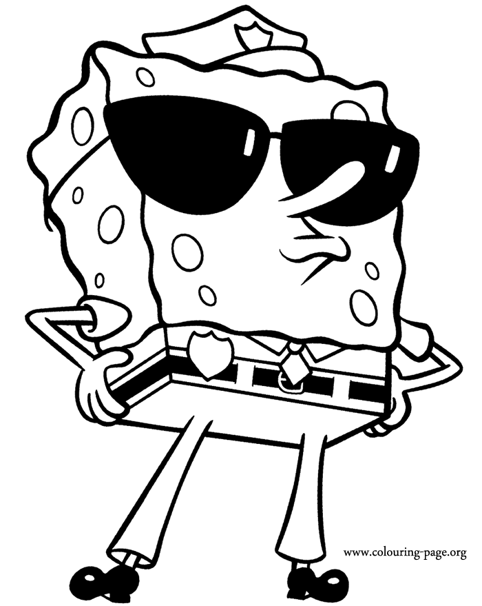 a coloring pages of spongebob - photo #3