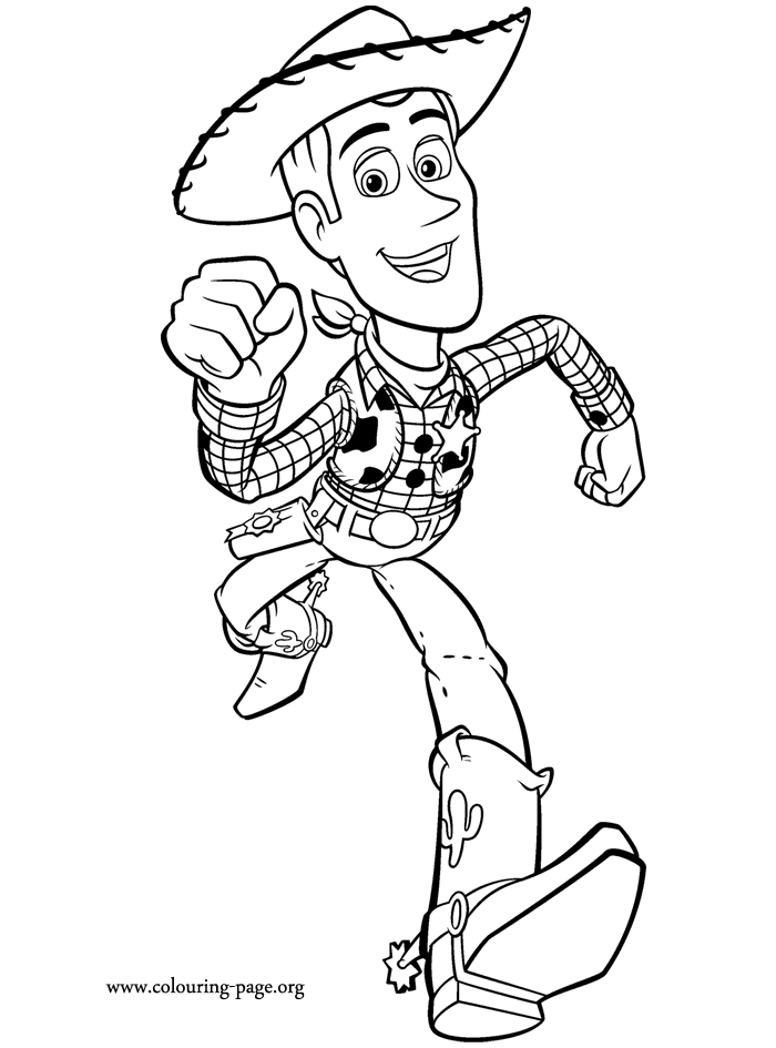 Toy Story Woody coloring page