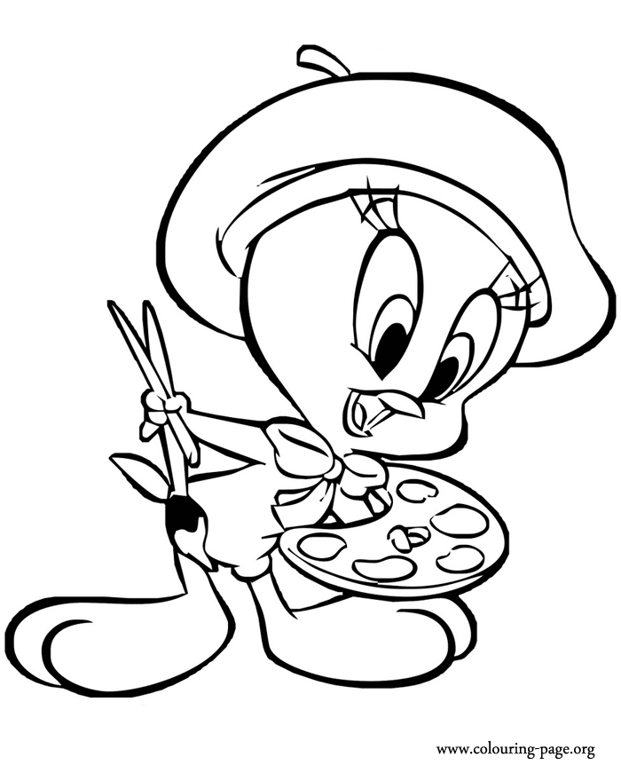 Tweety - Tweety Bird artist coloring page