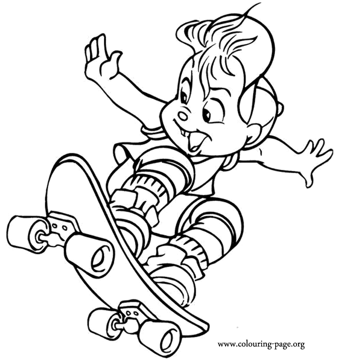 kammerherre alvin and the chipmunks coloring pages - photo #18