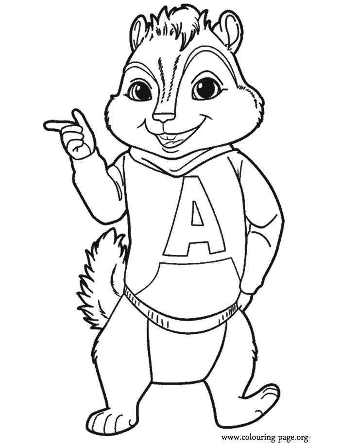kammerherre alvin and the chipmunks coloring pages - photo #1