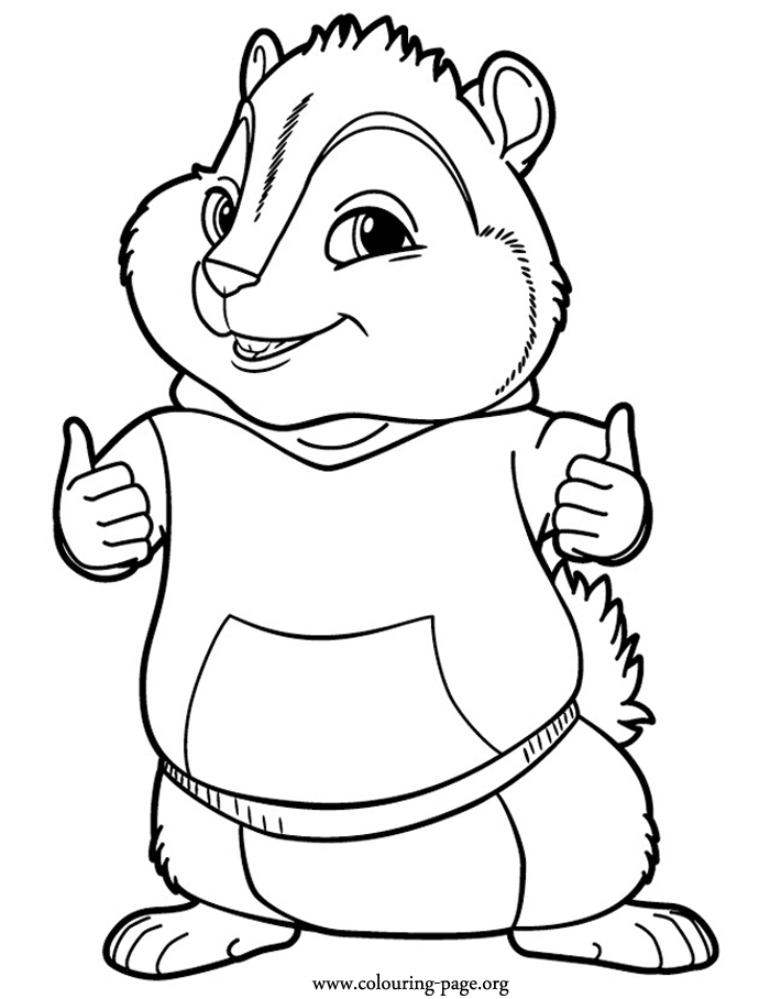 kammerherre alvin and the chipmunks coloring pages - photo #3