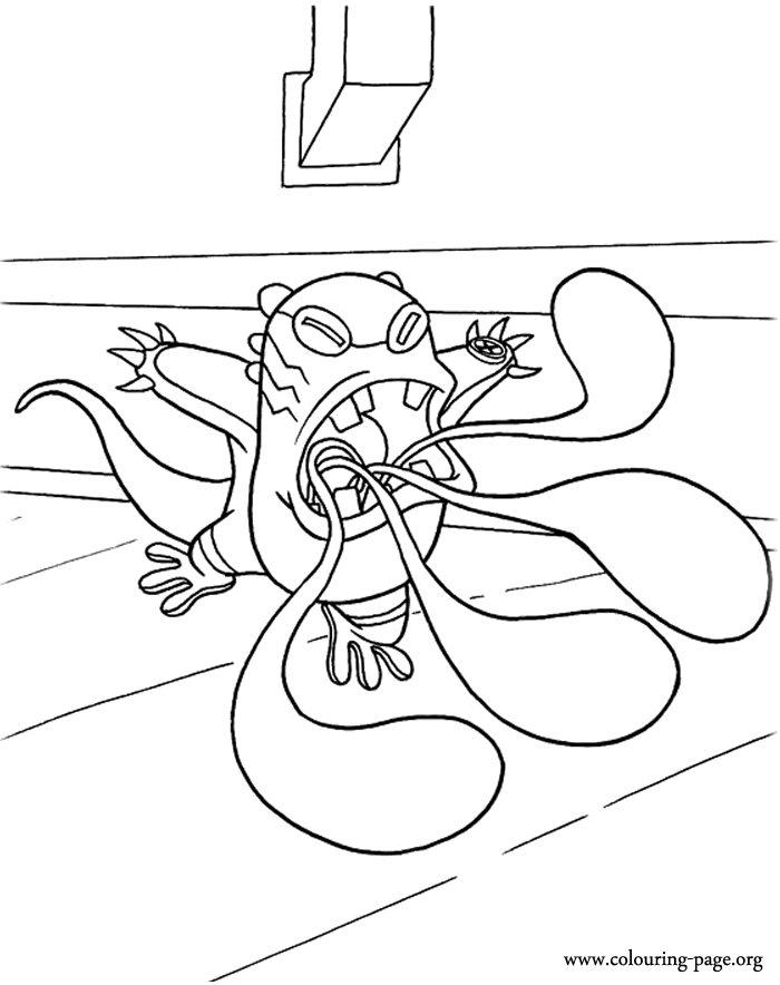 Upchuck Alien coloring page