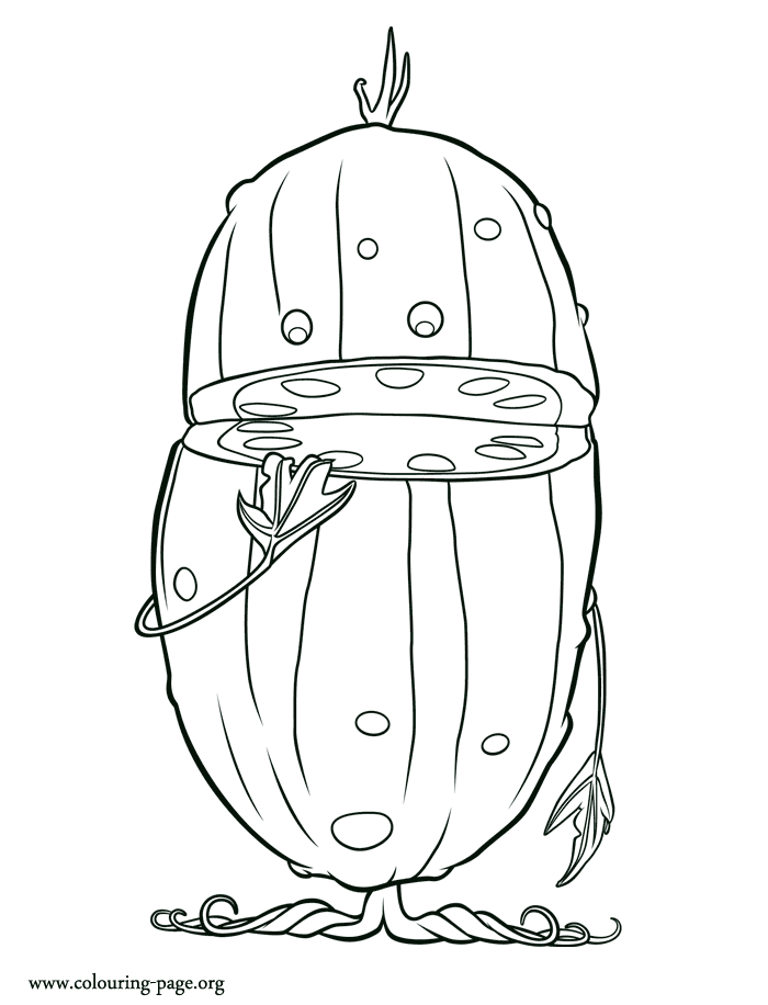 Chance of Meatballs Dill, one of the Pickles coloring page