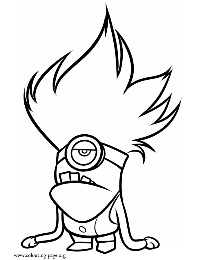 Despicable Me - Evil minion coloring page