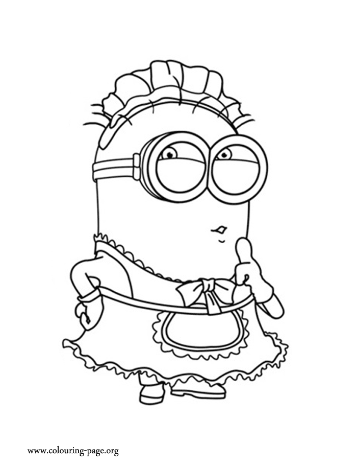 images of coloring pages minions phil - photo #3