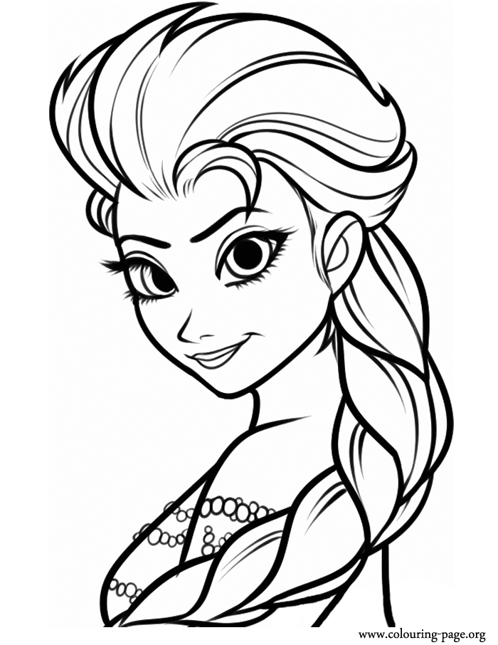 Elsa From Frozen Coloring Pages