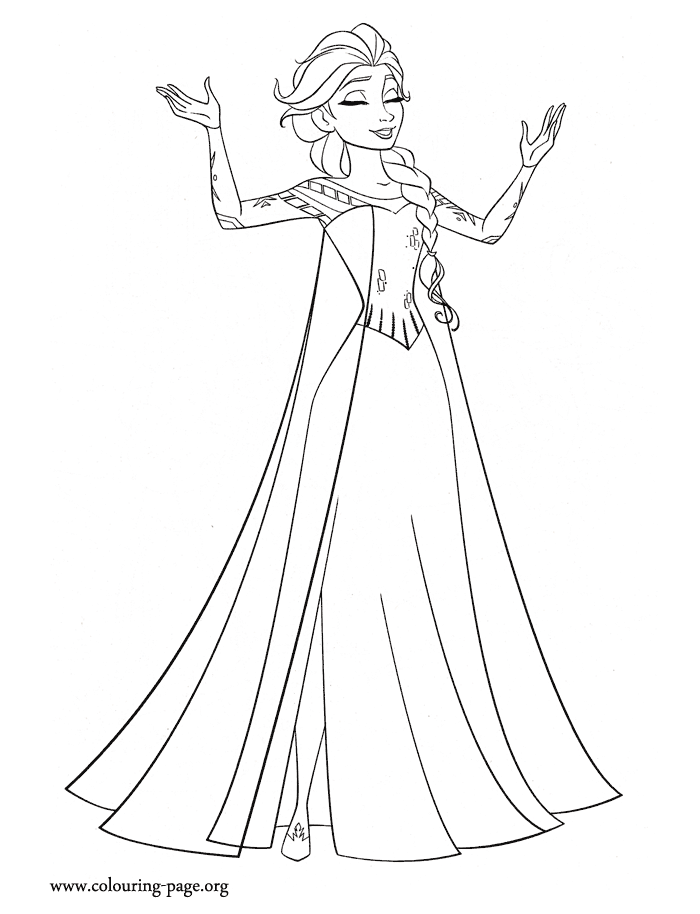 Frozen - Elsa coloring page