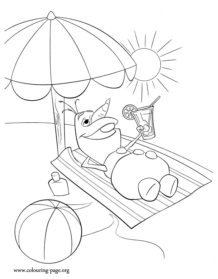 olaf from frozen coloring pages - photo #27