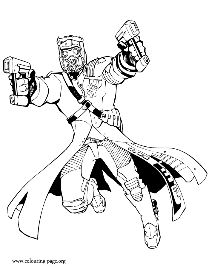 Star-Lord coloring page