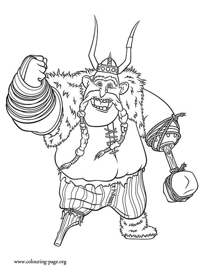 Gobber coloring page