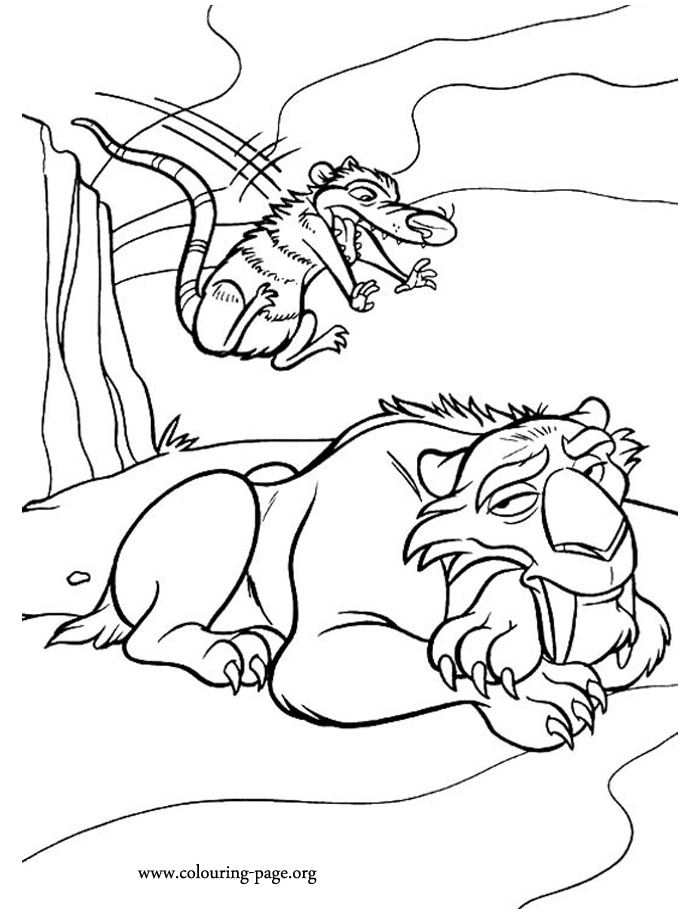 ice age movie coloring pages - photo #24