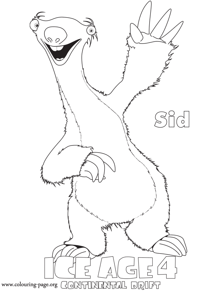 ice age movie coloring pages - photo #4