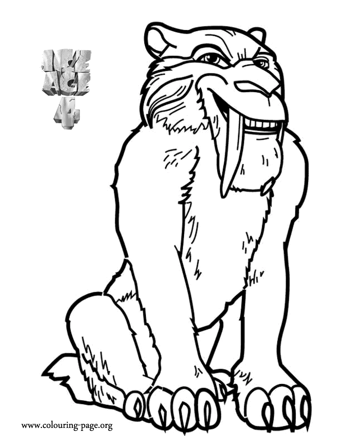 saber tooth tiger coloring pages - photo #46