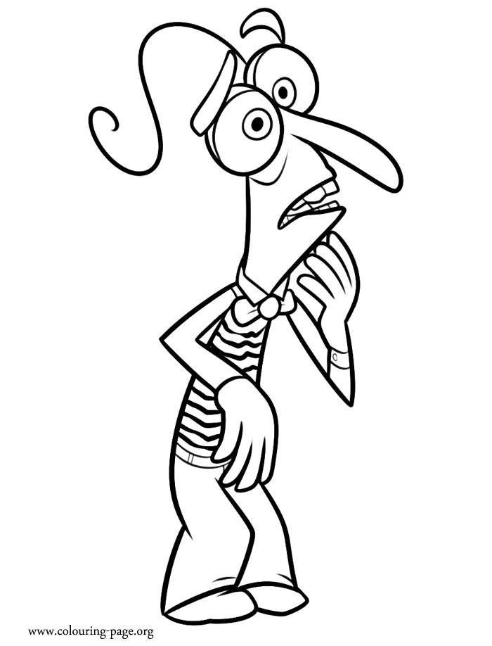 Fear coloring page