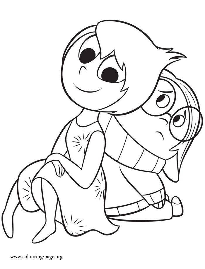 Inside Out - Joy and Sadness coloring page