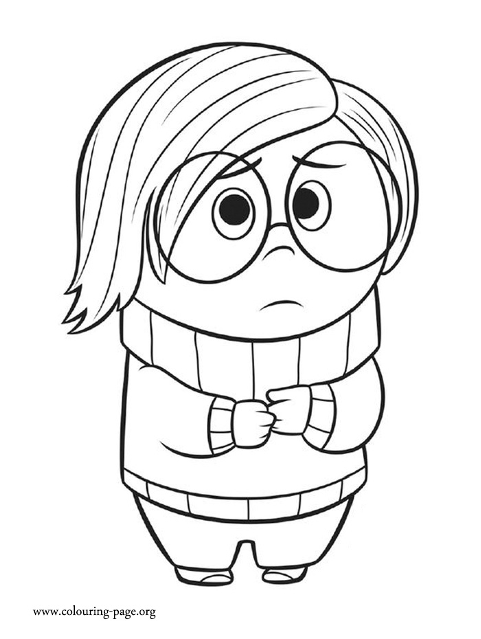 Inside Out - Sadness coloring page