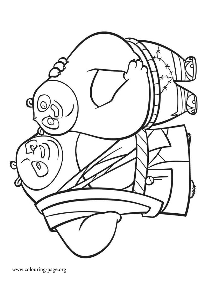 Po and Li coloring page