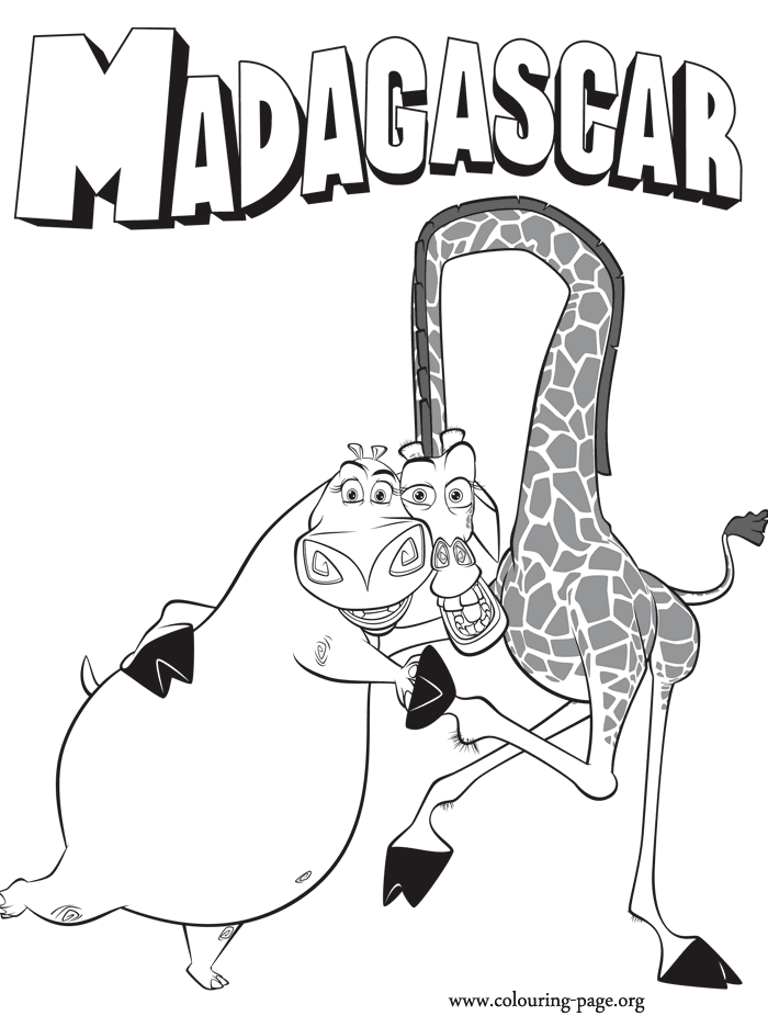 madagascar coloring pages for kids - photo #22