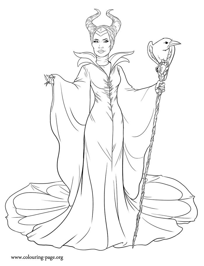 maleficent coloring pages - photo #7
