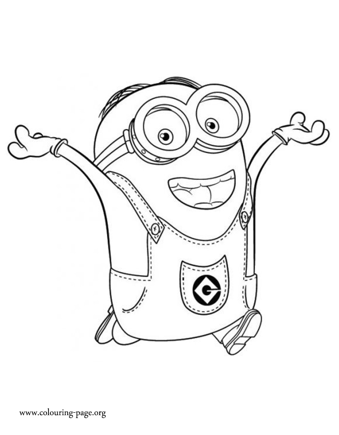 dave the minion coloring pages - photo #14