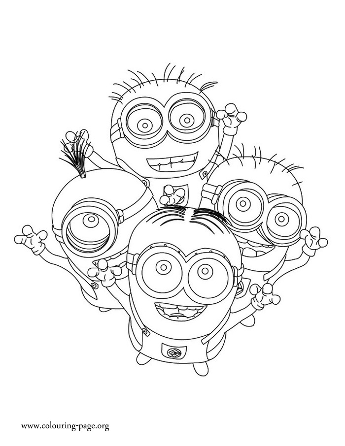 images of coloring pages minions phil - photo #17