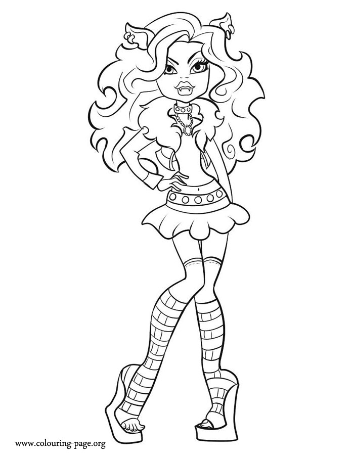 Monster High - Clawdeen Wolf coloring page