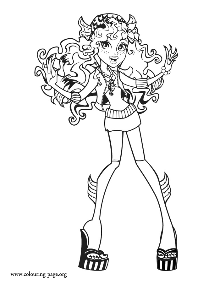 Lagoona Blue, daughter of the Sea Monster coloring page