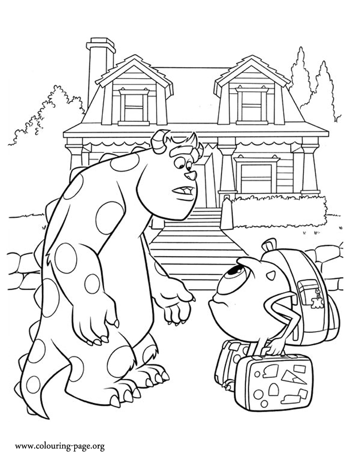 Monster University - Free Coloring Pages