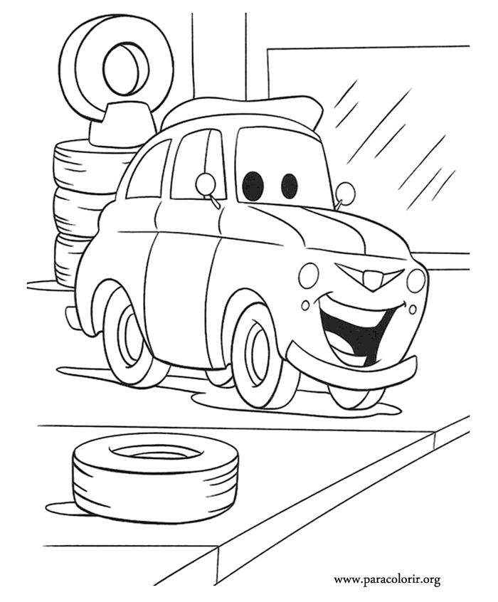 Cars Movie Luigi Coloring Page