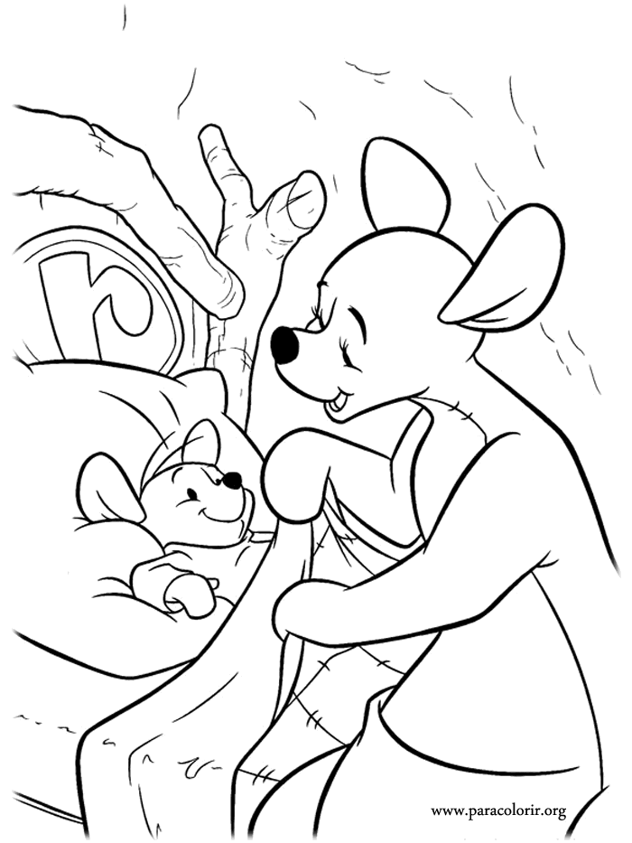 kanga winnie the pooh coloring pages - photo #4
