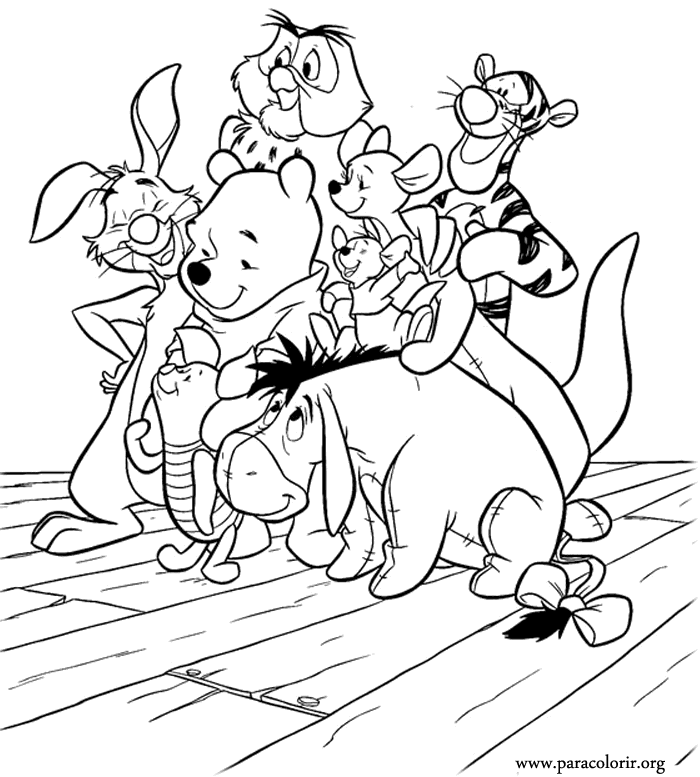 kanga winnie the pooh coloring pages - photo #33