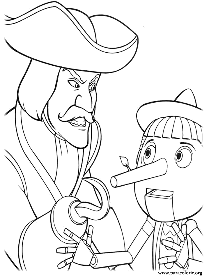 Captain Hook and Pinocchio