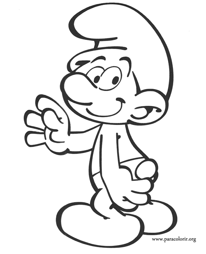 smurfs coloring pages free - photo #9