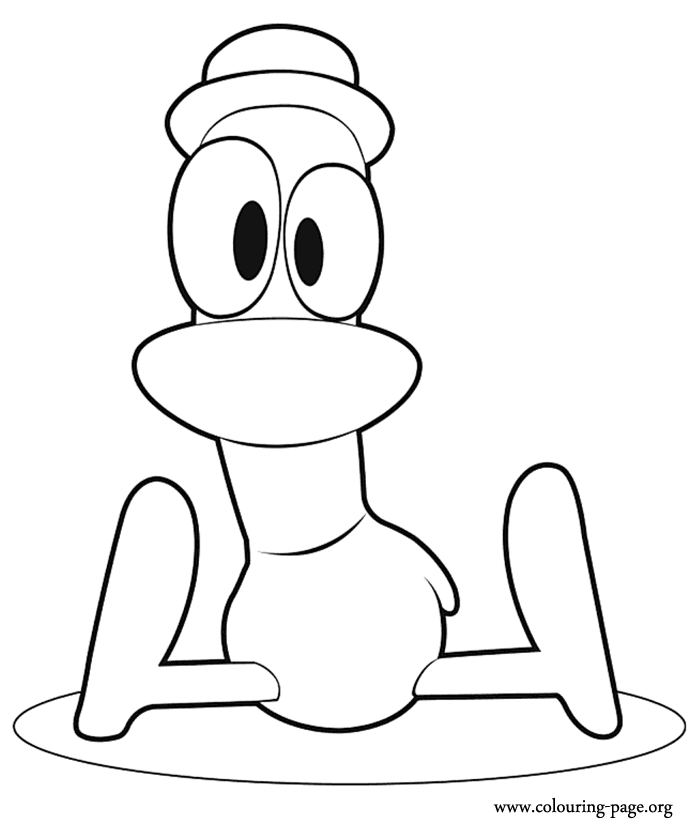 Pato coloring page