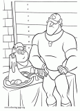 Coach and Stanley coloring page