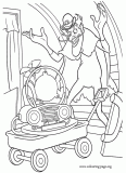 Bowler Hat Guy with the memory scanner coloring page