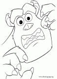 Sulley - The Top Scarer coloring page
