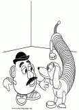 Slinky Dog and Mr. Potato Head coloring page