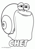 Chet coloring page
