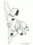 Baymax, a combat robot coloring page
