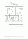 Big Hero 6 coloring page