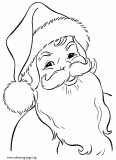 Happy Santa Claus coloring page