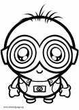 Little Minion coloring page